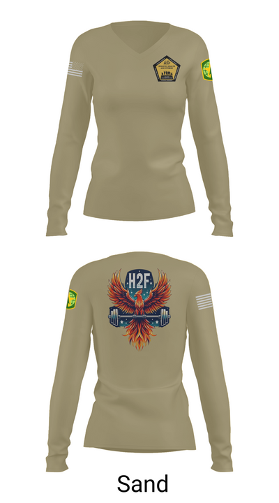 Phoenix H2F 94523826 Women's Long Sleeve V-neck Shirt -1 97