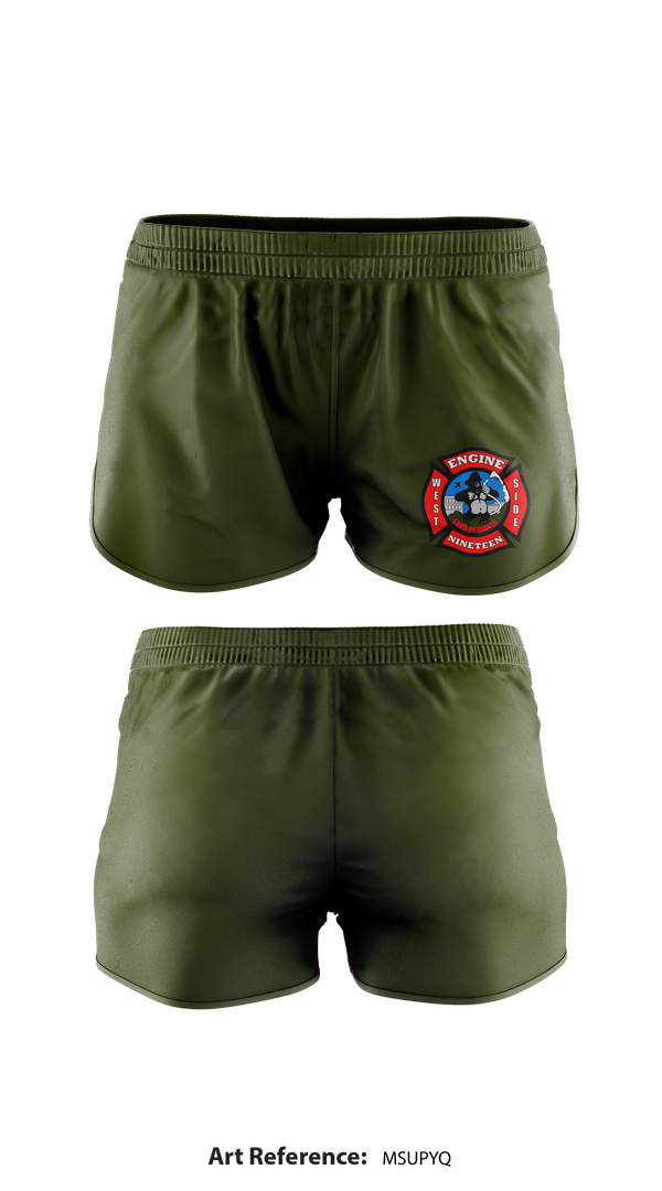 Womens Shorts, Station 19, Fire Department, Teamtime, Team time, sublimation, custom sports apparel, team uniforms, spirit wear, spiritwear, sports uniforms, custom shirts, team store, custom team store, fundraiser sports, apparel fundraiser