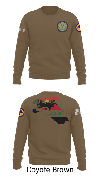Crew Neck Sweatshirt, 44th ICBT, National Guard, Teamtime, Team time, sublimation, custom sports apparel, team uniforms, spirit wear, spiritwear, sports uniforms, custom shirts, team store, custom team store, fundraiser sports, apparel fundraiser