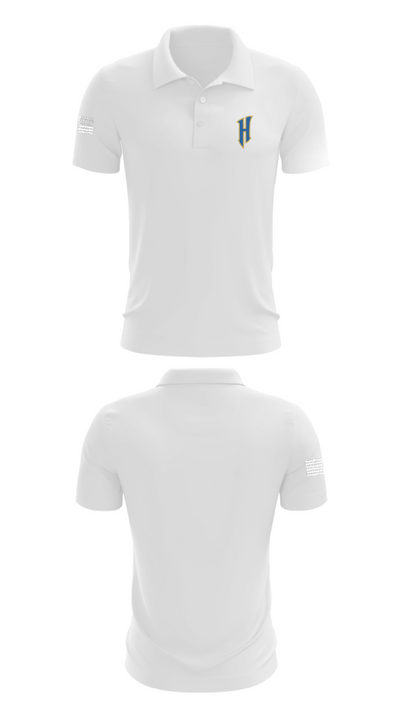 Hudson High School Basketball 39408315 Short Sleeve Performance Polo - 9