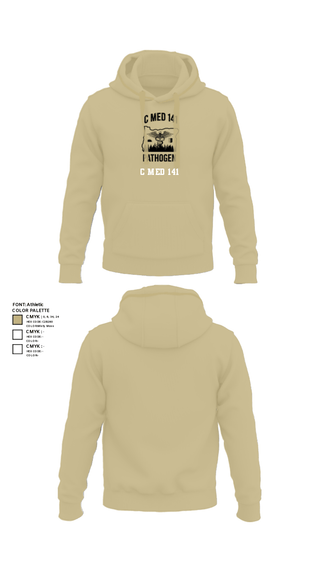 Hoodie, C MED 141, National Guard, Teamtime, Team time, sublimation, custom sports apparel, team uniforms, spirit wear, spiritwear, sports uniforms, custom shirts, team store, custom team store, fundraiser sports, apparel fundraiser
