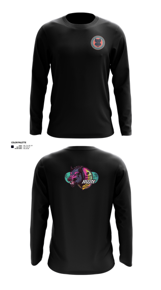 Long Sleeve Performance Shirt, Black Boars, Rugby, Teamtime, Team time, sublimation, custom sports apparel, team uniforms, spirit wear, spiritwear, sports uniforms, custom shirts, team store, custom team store, fundraiser sports, apparel fundraiser