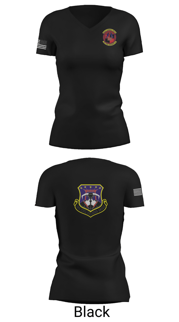 Womens Short Sleeve Vneck Shirt, 18th Civil Engineer Sq, Air Force, Teamtime, Team time, sublimation, custom sports apparel, team uniforms, spirit wear, spiritwear, sports uniforms, custom shirts, team store, custom team store, fundraiser sports, apparel fundraiser
