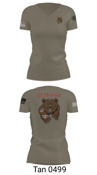 Womens Short Sleeve Vneck Shirt, ECHO-88, , Teamtime, Team time, sublimation, custom sports apparel, team uniforms, spirit wear, spiritwear, sports uniforms, custom shirts, team store, custom team store, fundraiser sports, apparel fundraiser