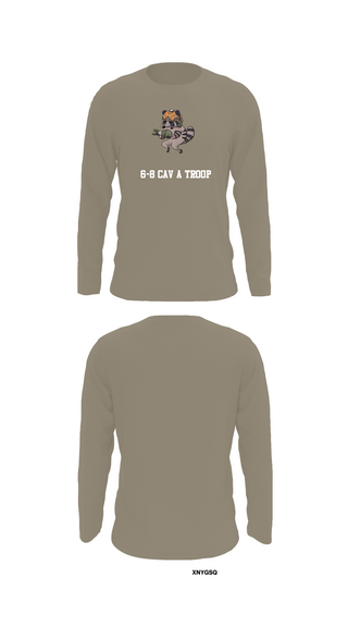 Long Sleeve Performance Shirt, 6-8 CAV A Troop, Army, Teamtime, Team time, sublimation, custom sports apparel, team uniforms, spirit wear, spiritwear, sports uniforms, custom shirts, team store, custom team store, fundraiser sports, apparel fundraiser