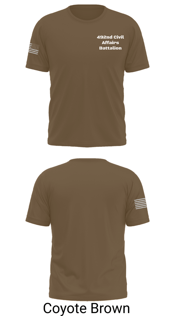 492nd Civil Affairs Battalion 49200644 Old School Cotton Feel Shirt - 10
