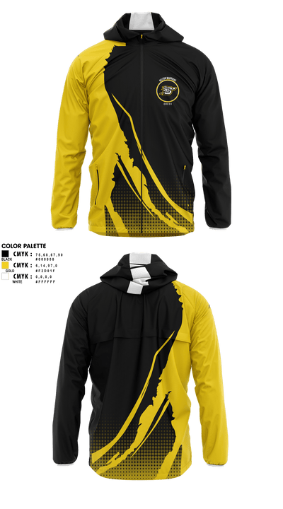 Belton Middle School Warriors Cheer 74765469 Windbreaker - 1