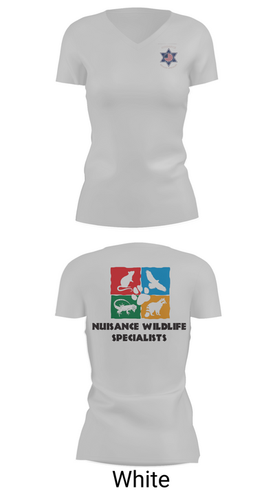 Nuisance Wildlife Specialist 50727946 Women's Short Sleeve V-neck Shirt - 19