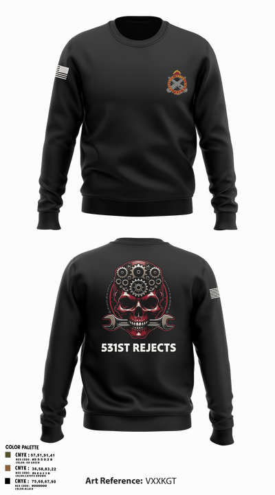 531st Hospital Center 19042289 Crew Neck Sweatshirt - 6