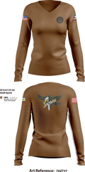 TOS IAAFA 21011176 Women's Long Sleeve V-neck Shirt - 7