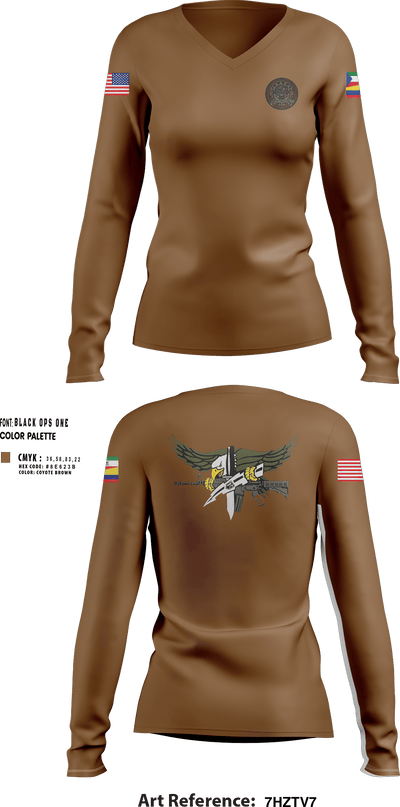 TOS IAAFA 21011176 Women's Long Sleeve V-neck Shirt - 7