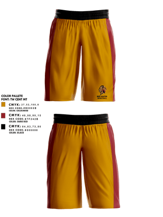 Mens Basketball Shorts, Red Water, Men's Basketball, Teamtime, Team time, sublimation, custom sports apparel, team uniforms, spirit wear, spiritwear, sports uniforms, custom shirts, team store, custom team store, fundraiser sports, apparel fundraiser