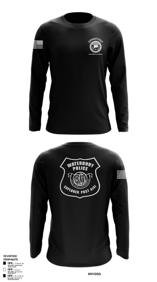 Long Sleeve Performance Shirt, Waterbury Police Explorers, , Teamtime, Team time, sublimation, custom sports apparel, team uniforms, spirit wear, spiritwear, sports uniforms, custom shirts, team store, custom team store, fundraiser sports, apparel fundraiser