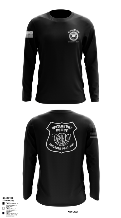 Waterbury Police Explorers 95756336 Long Sleeve Performance Shirt 30