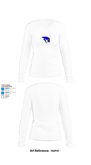 Womens Long Sleeve Vneck Shirt, Merrill High School Basketball, Men's Basketball, Teamtime, Team time, sublimation, custom sports apparel, team uniforms, spirit wear, spiritwear, sports uniforms, custom shirts, team store, custom team store, fundraiser sports, apparel fundraiser