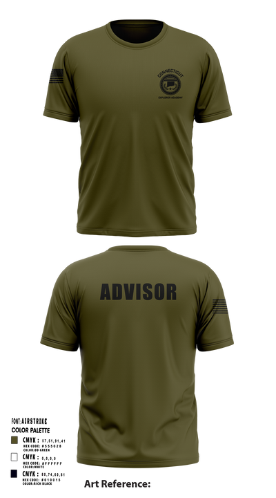 Waterbury Police Explorers 95756336 Short Sleeve Performance Shirt - 38