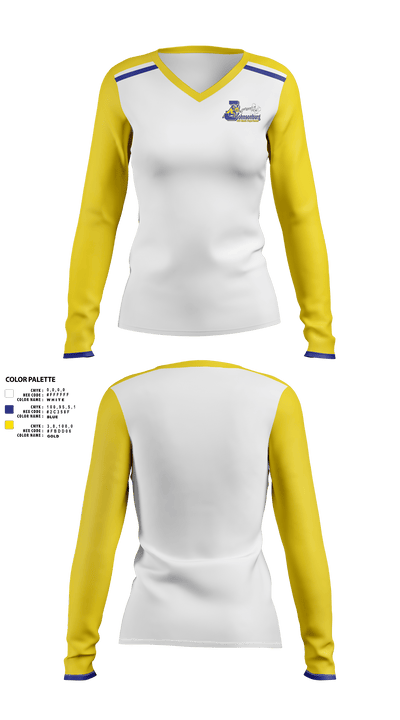 Johnsonburg Area Senior High School Band 95027927 Women's Long Sleeve V-neck Shirt - 43