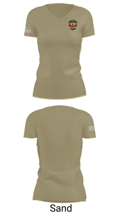 Wounded Warrior Battalion West 51783388 Women's Short Sleeve V-neck Shirt - 88