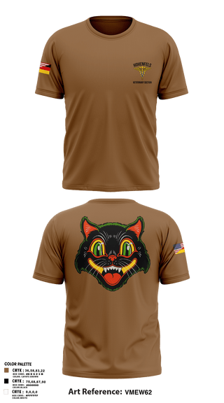 Old School Cotton Feel Shirt, Hohenfels VTFHohenfels Veterinary Section, Army, Teamtime, Team time, sublimation, custom sports apparel, team uniforms, spirit wear, spiritwear, sports uniforms, custom shirts, team store, custom team store, fundraiser sports, apparel fundraiser