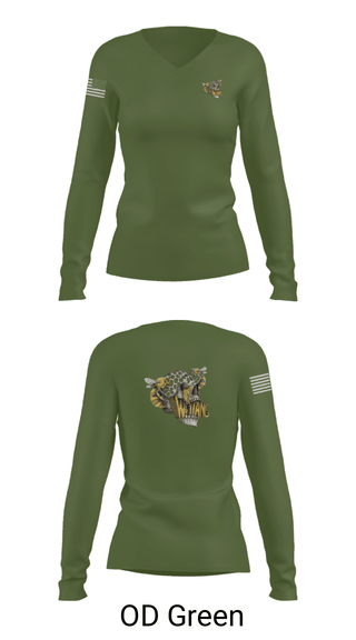 Womens Long Sleeve Vneck Shirt, C-10 TRP white platoon, Army, Teamtime, Team time, sublimation, custom sports apparel, team uniforms, spirit wear, spiritwear, sports uniforms, custom shirts, team store, custom team store, fundraiser sports, apparel fundraiser