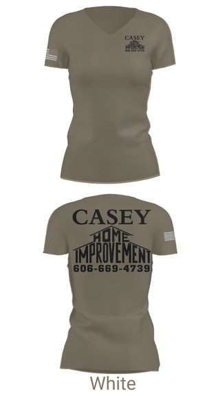 Womens Short Sleeve Vneck Shirt, Casey home improvement, , Teamtime, Team time, sublimation, custom sports apparel, team uniforms, spirit wear, spiritwear, sports uniforms, custom shirts, team store, custom team store, fundraiser sports, apparel fundraiser