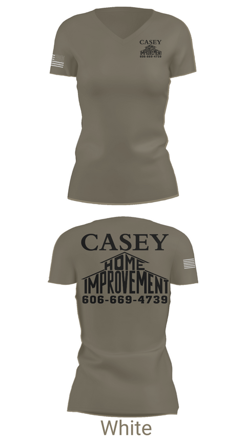 Womens Short Sleeve Vneck Shirt, Casey home improvement, , Teamtime, Team time, sublimation, custom sports apparel, team uniforms, spirit wear, spiritwear, sports uniforms, custom shirts, team store, custom team store, fundraiser sports, apparel fundraiser