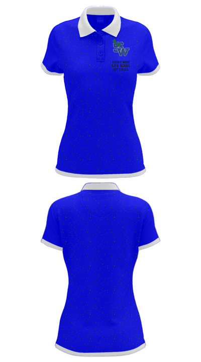 Shorewood High School Softball 34387876 Women's Short Sleeve Performance Polo  - 40