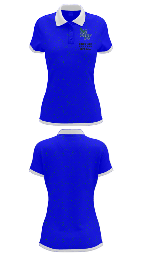 Women's Short Sleeve Performance Polo, Shorewood High School Softball, Softball, Teamtime, Team time, sublimation, custom sports apparel, team uniforms, spirit wear, spiritwear, sports uniforms, custom shirts, team store, custom team store, fundraiser sports, apparel fundraiser