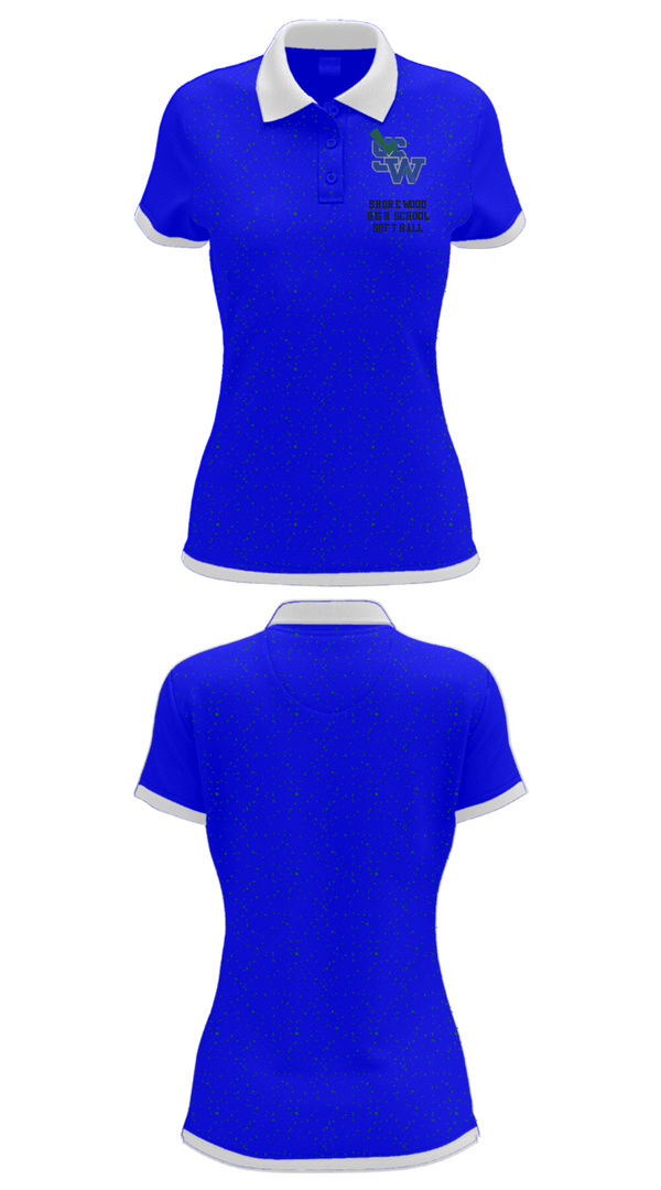 Women's Short Sleeve Performance Polo, Shorewood High School Softball, Softball, Teamtime, Team time, sublimation, custom sports apparel, team uniforms, spirit wear, spiritwear, sports uniforms, custom shirts, team store, custom team store, fundraiser sports, apparel fundraiser