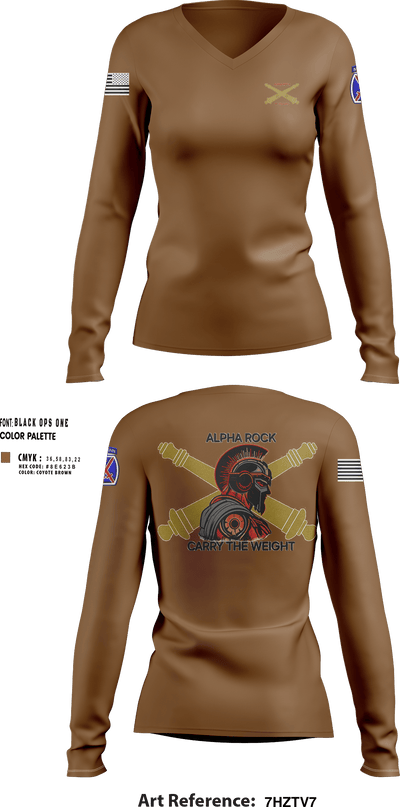 ALPHA ROCK 20137343 Women's Long Sleeve V-neck Shirt - 250