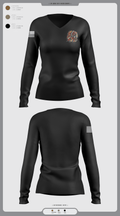 Comanche Squad 4858933 Women's Long Sleeve V-neck Shirt -1 3