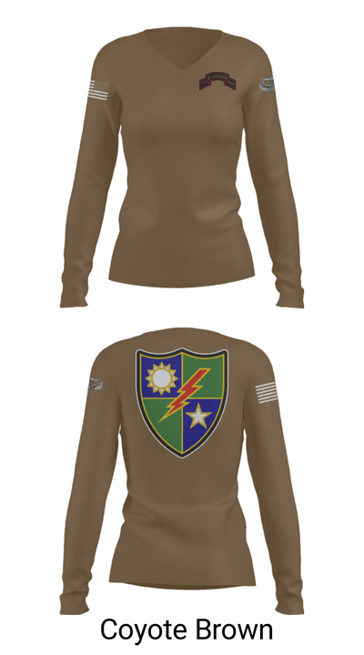 75th Ranger Regiment 53638422 Women's Long Sleeve V-neck Shirt - 17