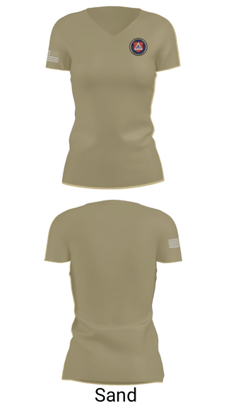 Women's Short Sleeve Vneck Shirt, Civil Air Patrol, Air Force, Teamtime, Team time, sublimation, custom sports apparel, team uniforms, spirit wear, spiritwear, sports uniforms, custom shirts, team store, custom team store, fundraiser sports, apparel fundraiser