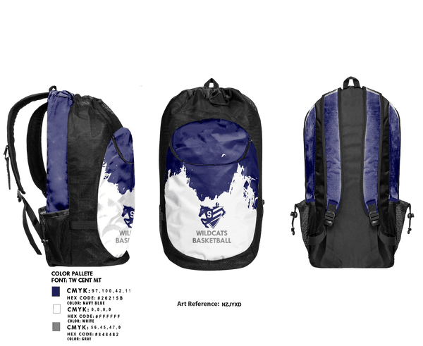 Gear Bag, Somerset Middle School Basketball, Men's Basketball, Teamtime, Team time, sublimation, custom sports apparel, team uniforms, spirit wear, spiritwear, sports uniforms, custom shirts, team store, custom team store, fundraiser sports, apparel fundraiser