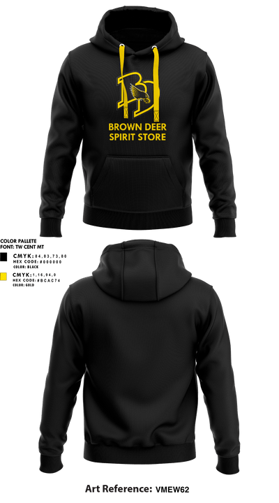 Brown Deer High School 85549298 Hoodie - 1