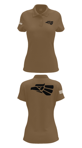 Women's Short Sleeve Performance Polo, 578th A Co, National Guard, Teamtime, Team time, sublimation, custom sports apparel, team uniforms, spirit wear, spiritwear, sports uniforms, custom shirts, team store, custom team store, fundraiser sports, apparel fundraiser