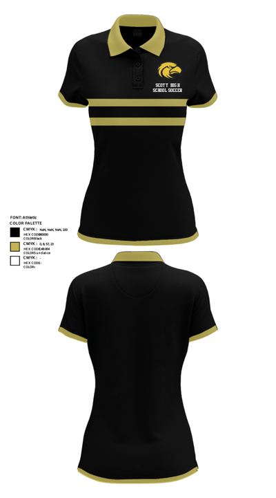 Scott High School Soccer 41828621 Short Sleeve Performance Polo - 36