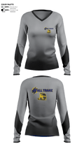 Hall Tranz 42009053 Women's Long Sleeve V-neck Shirt - 1