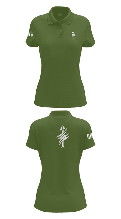 3rd Battalion 2nd Marines Scout Sniper Platoon 1879947 Women's Short Sleeve Performance Polo  - 55
