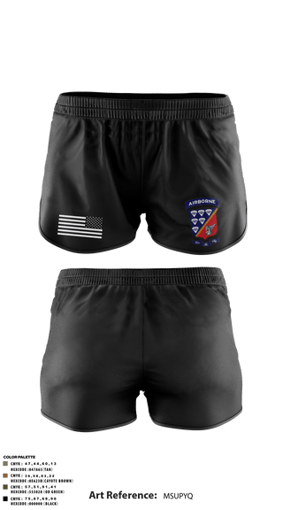 Ranger Panties, 647 Quartermaster Company, Army, Teamtime, Team time, sublimation, custom sports apparel, team uniforms, spirit wear, spiritwear, sports uniforms, custom shirts, team store, custom team store, fundraiser sports, apparel fundraiser