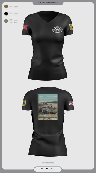 Womens Short Sleeve Vneck Shirt, 278th ACR, , Teamtime, Team time, sublimation, custom sports apparel, team uniforms, spirit wear, spiritwear, sports uniforms, custom shirts, team store, custom team store, fundraiser sports, apparel fundraiser