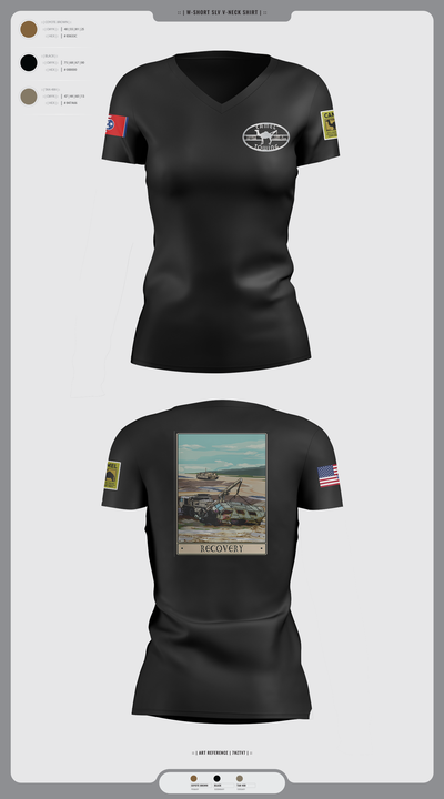 278th ACR 39294144 Women's Short Sleeve V-neck Shirt - 2