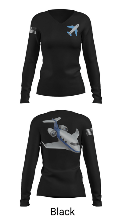 WHOOPTY ELITE 37261810 Women's Long Sleeve V-neck Shirt - 35
