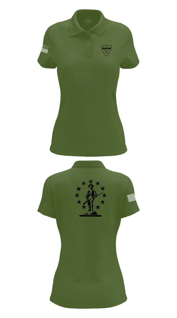 Womens Short Sleeve Performance Polo, 2nd Company Governor's Foot Guard, , Teamtime, Team time, sublimation, custom sports apparel, team uniforms, spirit wear, spiritwear, sports uniforms, custom shirts, team store, custom team store, fundraiser sports, apparel fundraiser