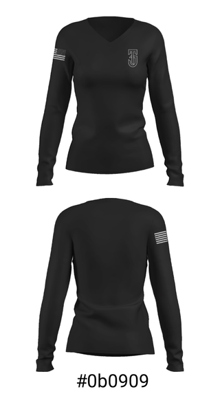 Women's Long Sleeve Vneck Shirt, Tyrel Jackson Training, Men's Basketball, Teamtime, Team time, sublimation, custom sports apparel, team uniforms, spirit wear, spiritwear, sports uniforms, custom shirts, team store, custom team store, fundraiser sports, apparel fundraiser