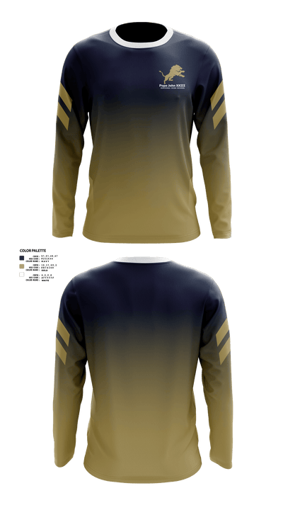 Pope John XXIII Regional High School Basketball 70006632 Long Sleeve Shooting Shirt - 1
