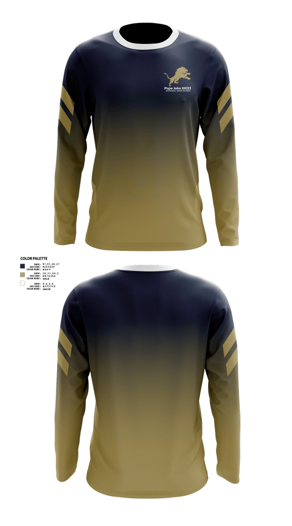 Long Sleeve Shooting Shirt, Pope John XXIII Regional High School Basketball, Men's Basketball, Teamtime, Team time, sublimation, custom sports apparel, team uniforms, spirit wear, spiritwear, sports uniforms, custom shirts, team store, custom team store, fundraiser sports, apparel fundraiser