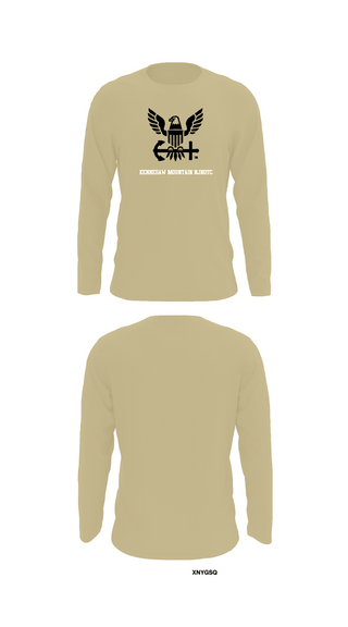 Long Sleeve Performance Shirt, Kennesaw Mountain NJROTC, Navy, Teamtime, Team time, sublimation, custom sports apparel, team uniforms, spirit wear, spiritwear, sports uniforms, custom shirts, team store, custom team store, fundraiser sports, apparel fundraiser