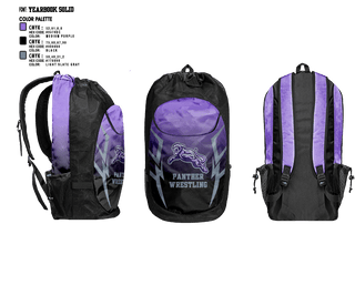 Gear Bag, Panther, Wrestling, Teamtime, Team time, sublimation, custom sports apparel, team uniforms, spirit wear, spiritwear, sports uniforms, custom shirts, team store, custom team store, fundraiser sports, apparel fundraiser