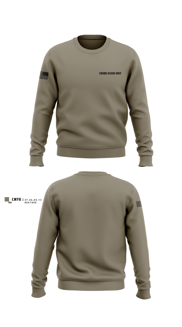 Crew Neck Sweatshirt, Crime Scene Unit, , Teamtime, Team time, sublimation, custom sports apparel, team uniforms, spirit wear, spiritwear, sports uniforms, custom shirts, team store, custom team store, fundraiser sports, apparel fundraiser